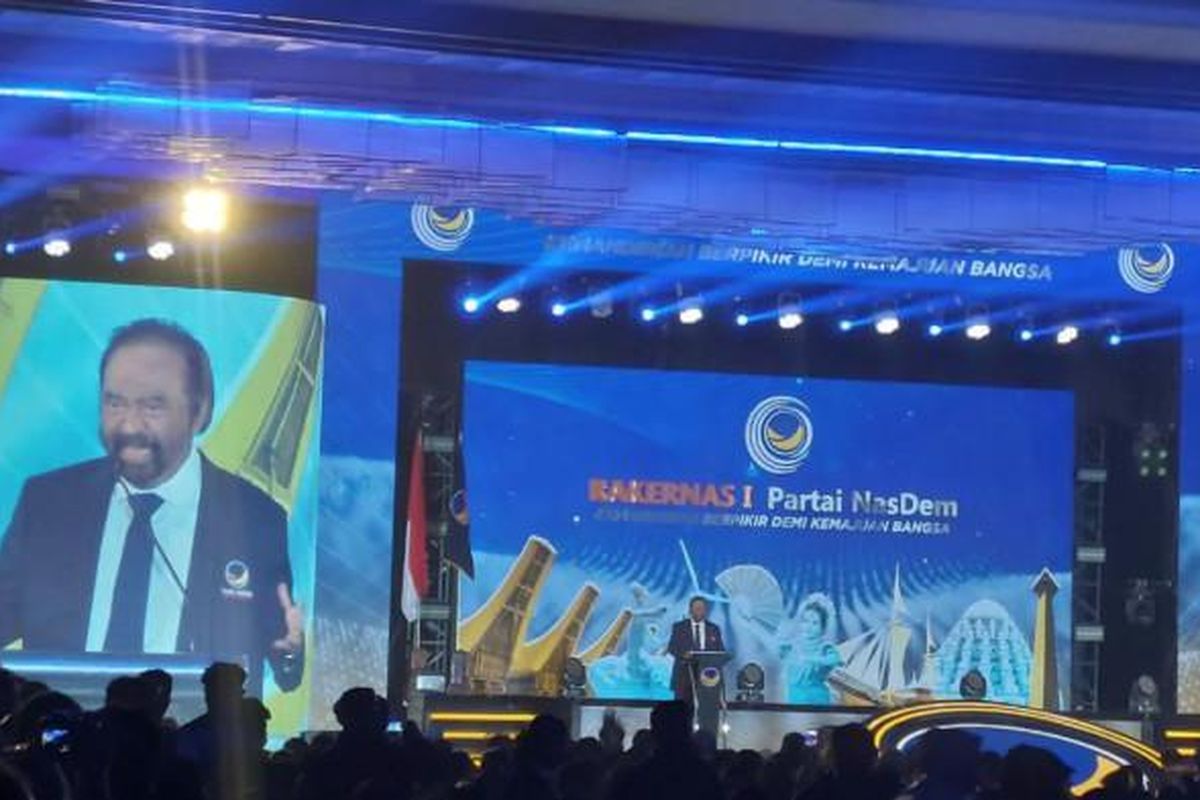 Di Rakernas, Surya Paloh Tegaskan NasDem Pendukung Prabowo